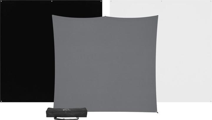 Actual product image Westcott X-Drop Pro 3-Pack Backdrop Kit (8x8) Backdrop Kit, 2,4 x 2,4 m (240 cm)