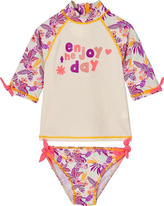 Vertbaudet Mädchen UV-Set: Shirt & Badehose