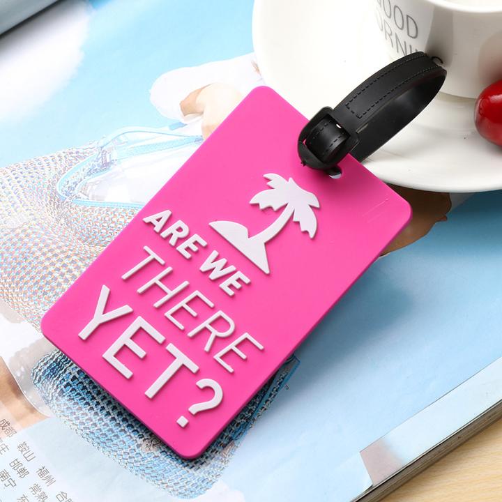 Actual product image Noya Kofferanhänger Gepäck-Etiketten Luggage Tag mit Adressschild - NOT YOUR BAG (4er Set) (Locks & Trailers)