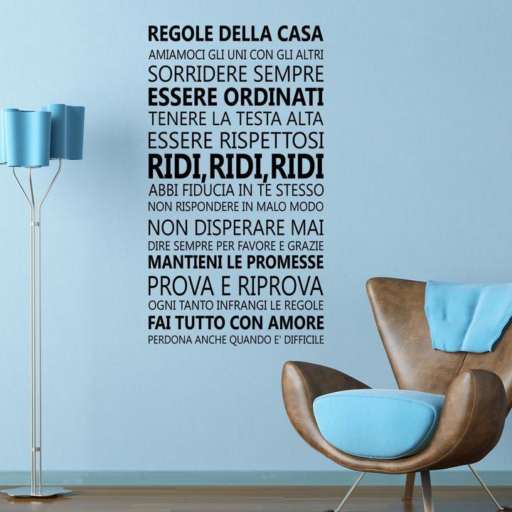 Actual product image Walplus Italian Family Quotes (120 x 60)