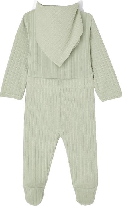 Produktbild Vertbaudet Bio-Kollektion: Baby-Set aus Langarmbody, Leggings & Halstuch (80)