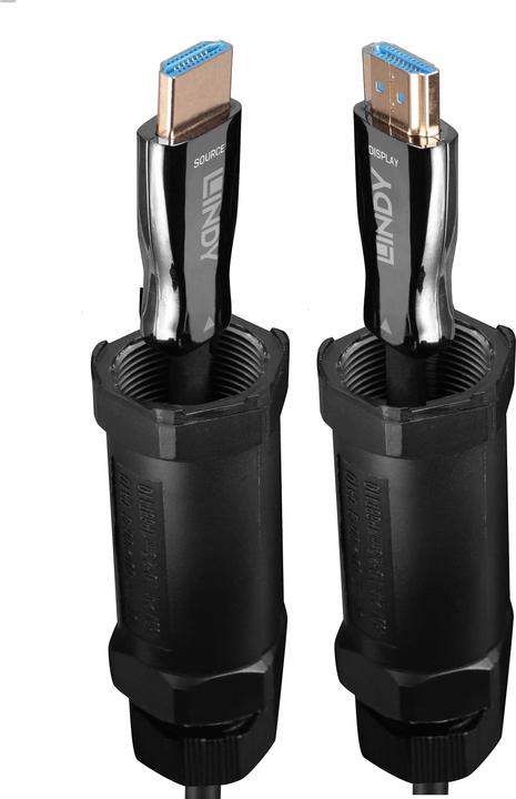 Actual product image Lindy 10m armoured Fibre Optic Hybrid HDMI 8K60 cable (10 m, HDMI)