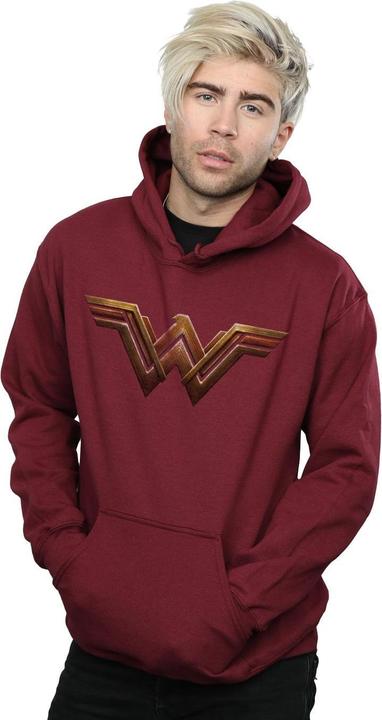 Actual product image Mens Justice League Movie Wonder Woman Emblem Hoodie (XL)