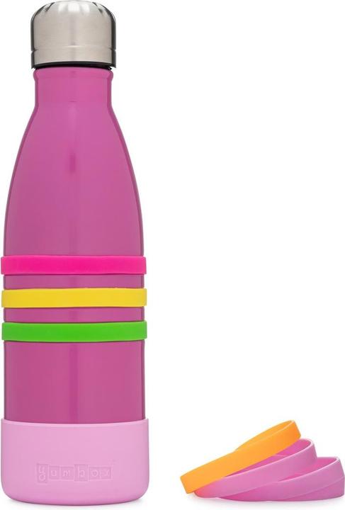 Immagine prodotto Yumbox - Borraccia tripla isolata in acciaio inox da 420 ml - Rosa Pacifico con tappo in acciaio inox (0.42 l)