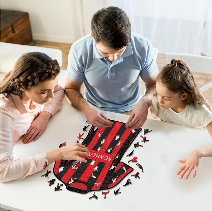 Produktbild Iconic AC Milan - Trikot - Holz Puzzle Grösse S (150 Teile) (150 Teile)