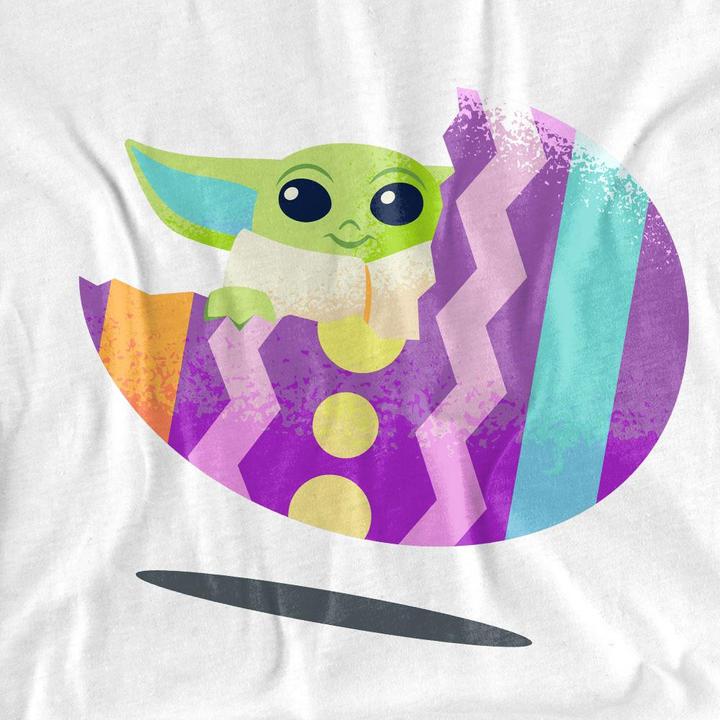 Actual product image Star Wars Unisex Adult Ride Grogu Easter Egg T-Shirt (XXL)