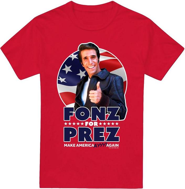 Immagine prodotto Happy Days Fonz for Prez Maglietta Uomo (L)
