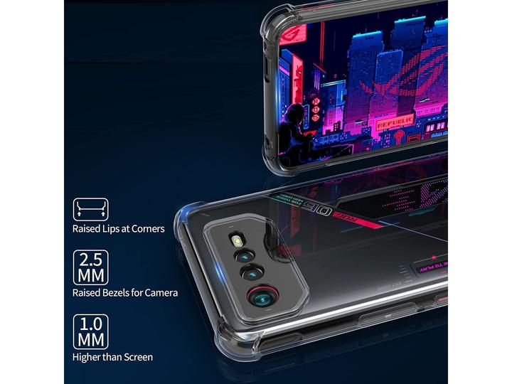 Actual product image Screenguard Asus ROG Phone 6 Pro Case Crystal Soft Airbag Bumper (Asus ROG Phone 6 Pro)