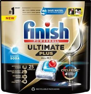 Actual product image Finish Dishwash Caps Baking Soda 25pcs (Tabs, 25 x)