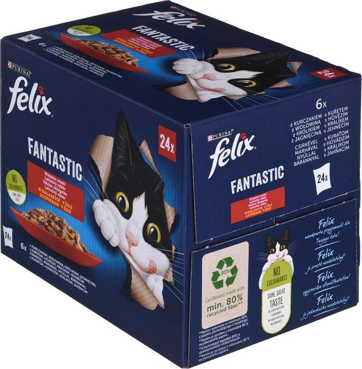Image du produit Purina Felix Fantastique Arômes de Terroir en Gelée - Nourriture humide pour chats - 24x 85g (Senior, 24 pcs, 2040 g)