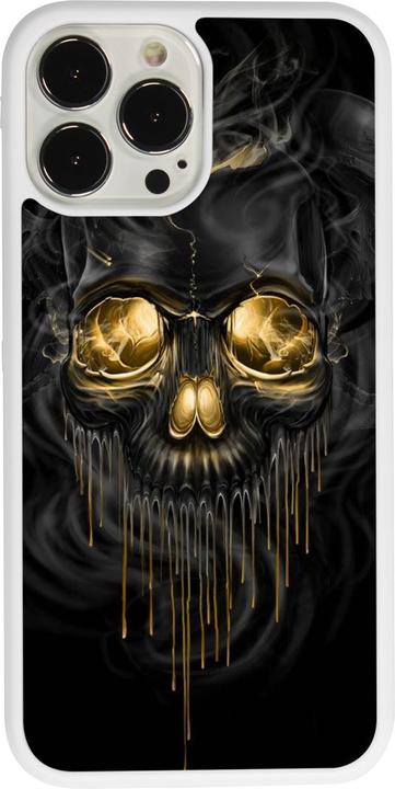 Produktbild PhoneLook Hülle Silikon weiss Skull 02 (Apple iPhone 13 Pro Max)
