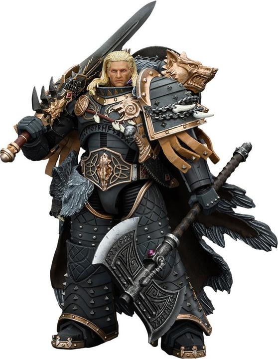 Image du produit Joy Toy Warhammer The Horus Heresy Figurine 1/18 Space Wolves Leman Russ Primarch of the VIth Legion 12 c