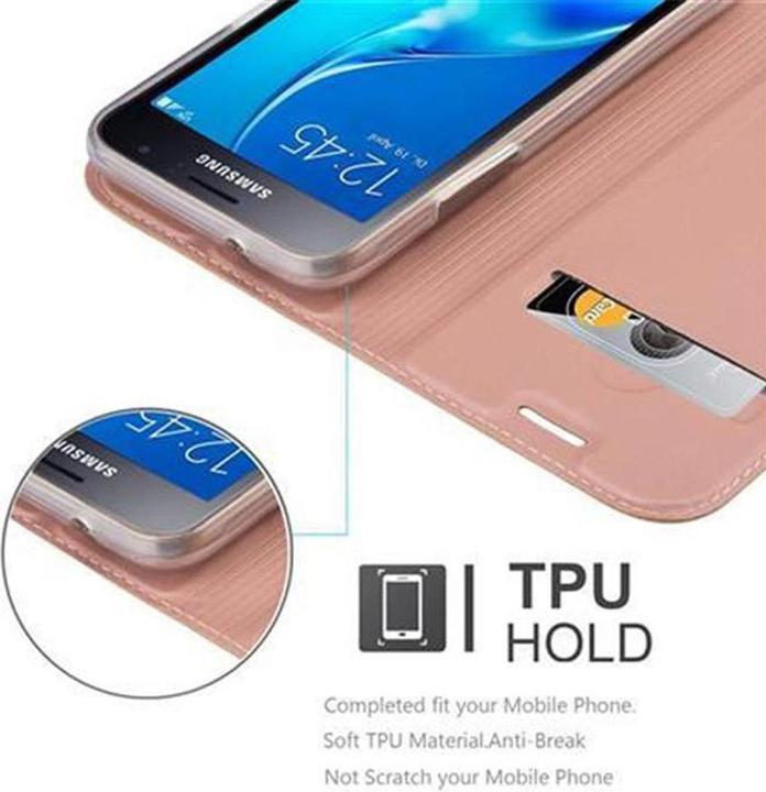 Produktbild Cadorabo Book Classy Style Cover (Samsung Galaxy J1 (2016))