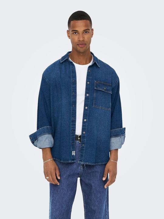 Produktbild Only & Sons ONSFive mittelblaue Loose Fit Jeans (30)