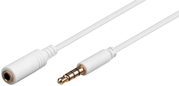 Image du produit Goobay Rallonge casque et audio AUX, 4 pôles 3,5 mm slim, CU (2 m, Jack 3,5 mm (AUX))