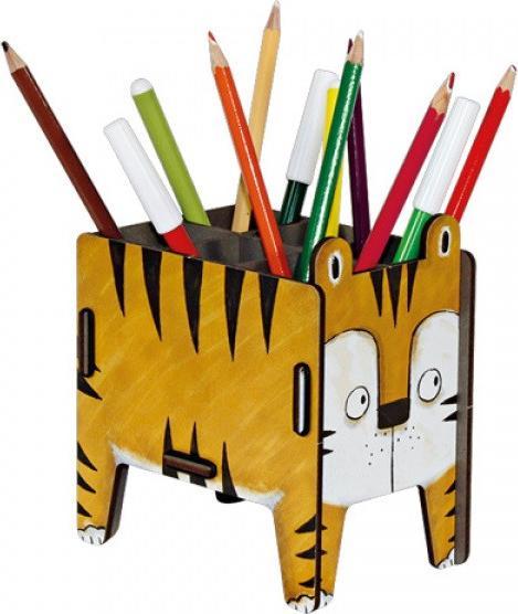 Actual product image Werkhaus Pencil box four-legged friend - Tiger