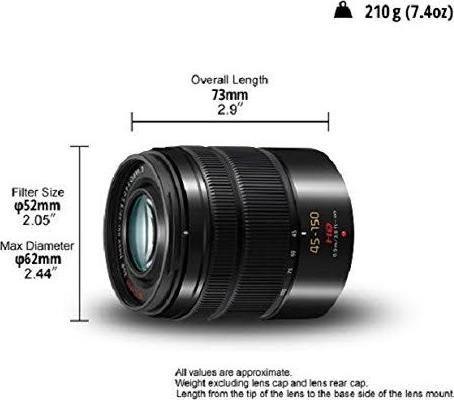 Actual product image Panasonic 45-150mm f/4.0-5.6 ASPH. Mega O.I.S. (Micro Four Thirds, Micro Four Thirds)