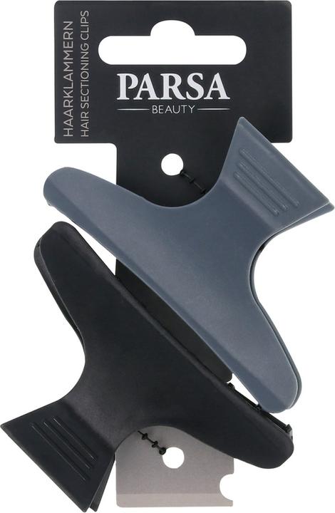 Produktbild Parsa Beauty PARSA Haarabteilklammern, schwarz, grau (2 Stk.)