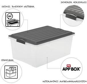 Image du produit Rotho Compact (3x + 3x) (57 x 39.5 x 51 cm, 70 l)