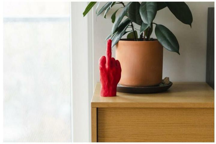Actual product image Candle Hand F*ck you (1 pcs.)