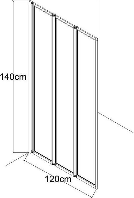 Produktbild Shower Design District (140 cm, 120 cm, 140 cm)