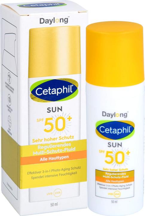 Image du produit Daylong Cetaphil sun SPF 50+ Fluide multi-protection visage, 50 ml Lotion (Lotion solaire, SPF 50+, 50 ml)