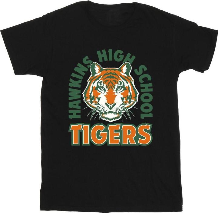 Netflix Stranger Things Hawkins Arch Tiger TShirt Jungen