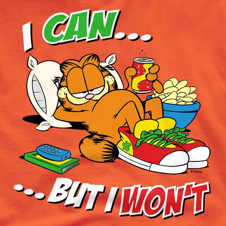 Actual product image Garfield Mens I Can... T-Shirt (4XL)