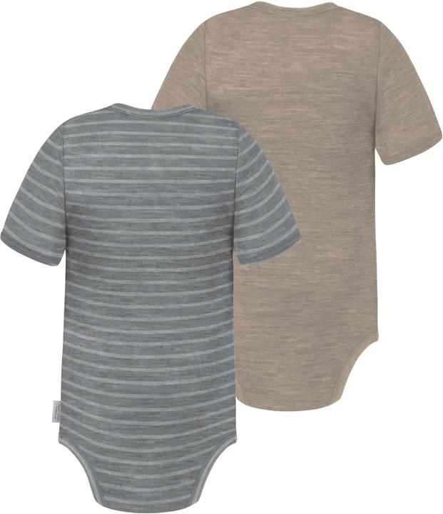 Image du produit Normani Lot de 2 body bébé mérinos manches courtes "Tauranga" - 9293 (56)