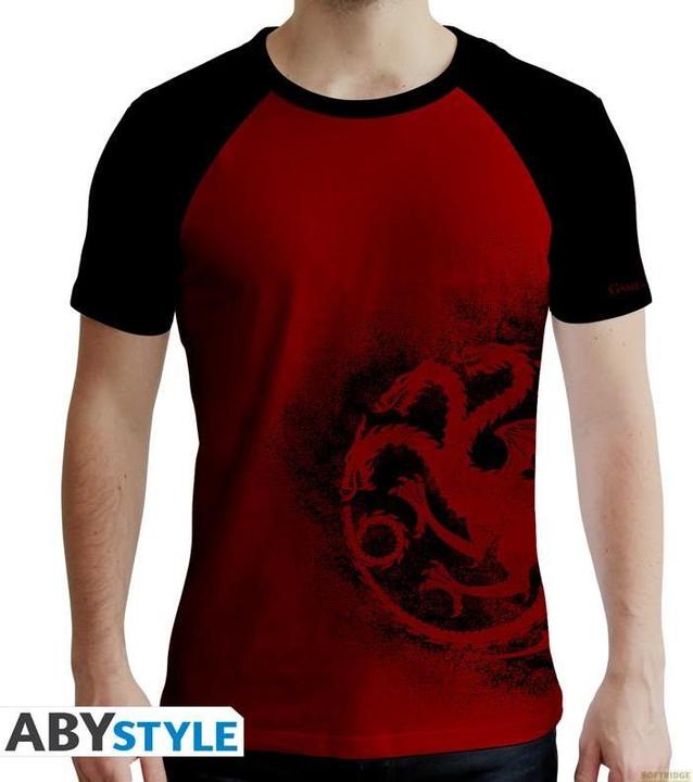 Actual product image ABYstyle GAME OF THRONES - Tshirt Targaryen man SS red black - premium (M)