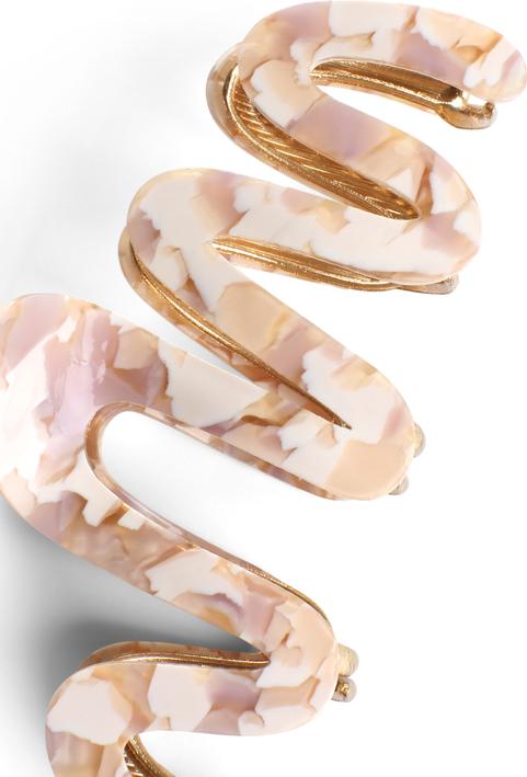 Produktbild Trisa Fashion Geschwungene Haarklemme mit einer Acrylverzierung Beige-nude (1 Stk.)