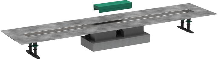 Actual product image hansgrohe HG complete set uBox universal for shower channels prefabricated sets, flat 1200mm (1200 mm)