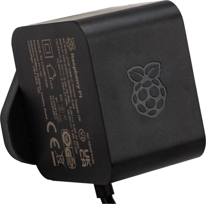 Raspberry Pi Official 5 power supply, 27W USB-C