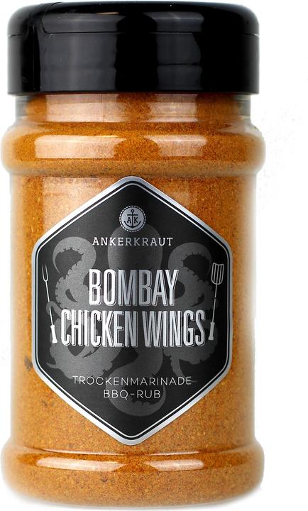 Actual product image Ankerkraut Gewürze Bombay Chicken Wings Curry BBQ Rub (230 g)