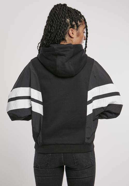 Produktbild Urban Classics Ladies Mix Crinkle Nylon Sweat Hoody (XS)