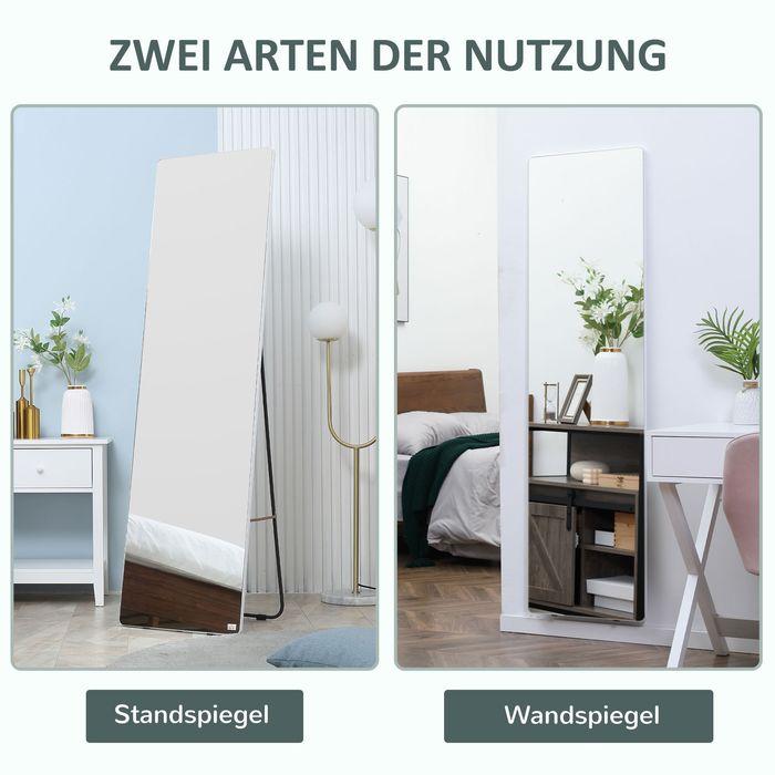 Actual product image Swisshandel24 Standing mirror, full-length mirror with stand, 45 x 160 cm Wall mirror, wardrobe mirror, dressing