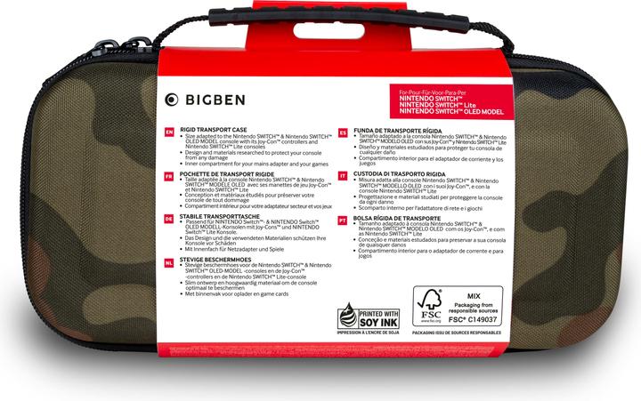 Produktbild Bigben Tasche Classic XL - camo green (Switch Lite, Switch OLED)