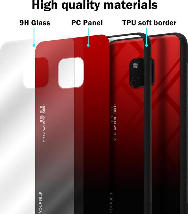 Productafbeelding Cadorabo TPU 2 kleuren glasdekking (Huawei Mate 20 Pro)