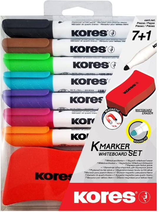 Produktbild Kores Whiteboard-Marker (Weiss, 3 mm, 7 x)
