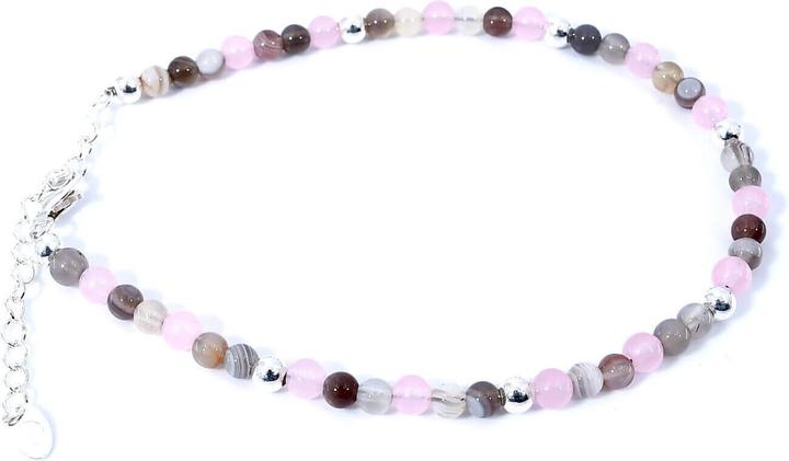 Produktbild Balibay Medea (Rosenquarz, Edelstein, 925 Sterling Silber, Achat, 26 cm)