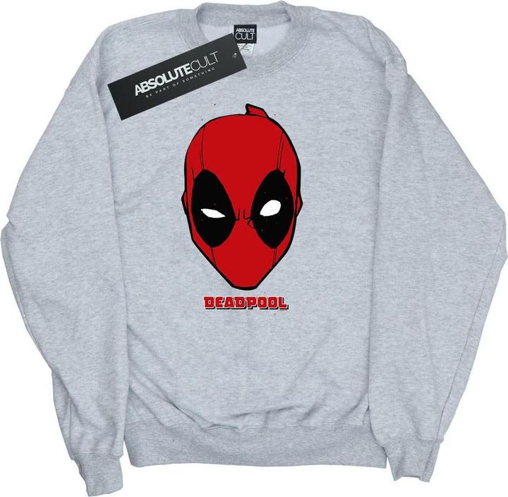 Actual product image Mens Deadpool Mask Sweatshirt (XXL)