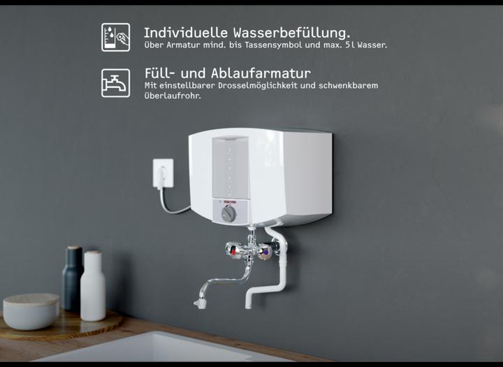 Image du produit Stiebel Eltron KBA 5 KA Appareil de fin de cuisson, plastique, 5 litres, robinetterie chromée