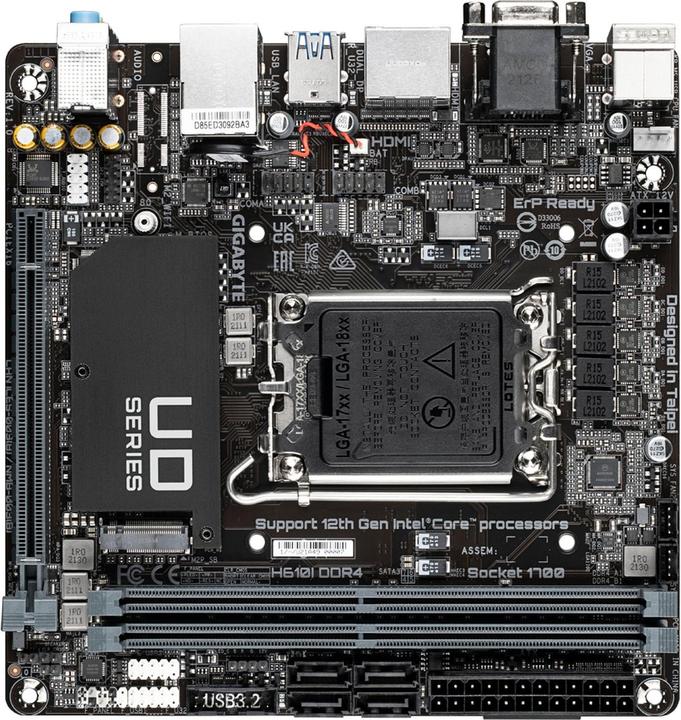 Gigabyte H610I DDR4 (LGA 1700, Intel H610 Express, Mini-ITX)