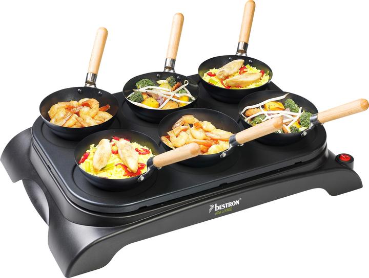 Bestron Set wok & crêpière de fête