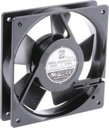 Actual product image Rs Pro AC ball bearing fan,120mm 102cu.m/h 230V