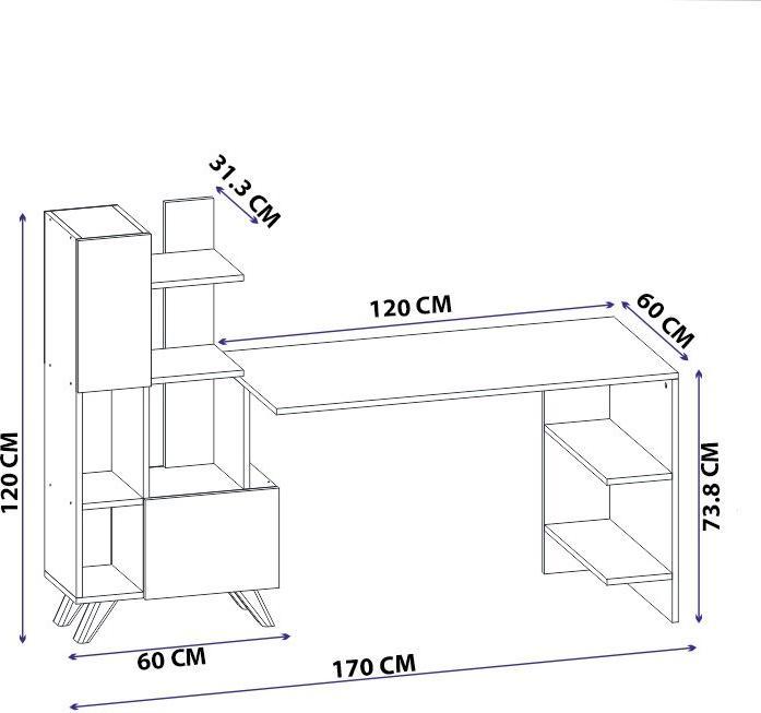 Image du produit Kalune Design Lacey (170 x 60 x 120 cm)