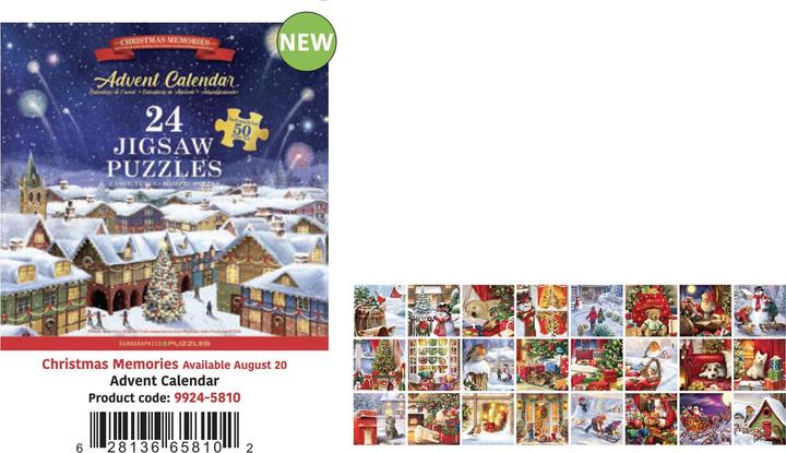 Immagine prodotto Eurographics Calendario dell'Avvento con puzzle - Ricordi di Natale