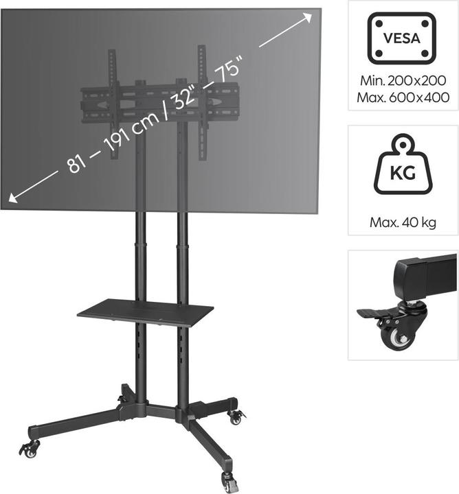 Productafbeelding Hama Trolley (Universeel, 70", 40 kg)