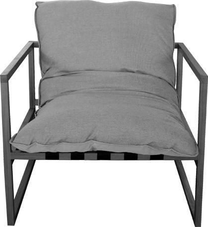 Actual product image Divano Coral armchair lead chine