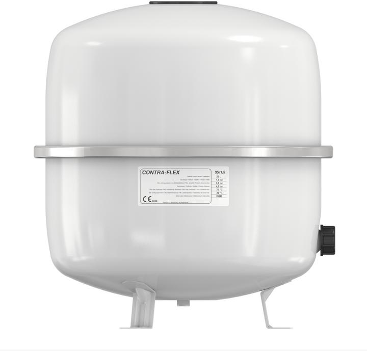 Immagine prodotto Flamco Wemefa 26483 Vaso di espansione a membrana Contra-Flex 50, 1,5 bar, secondo DIN 4751-2, bianco